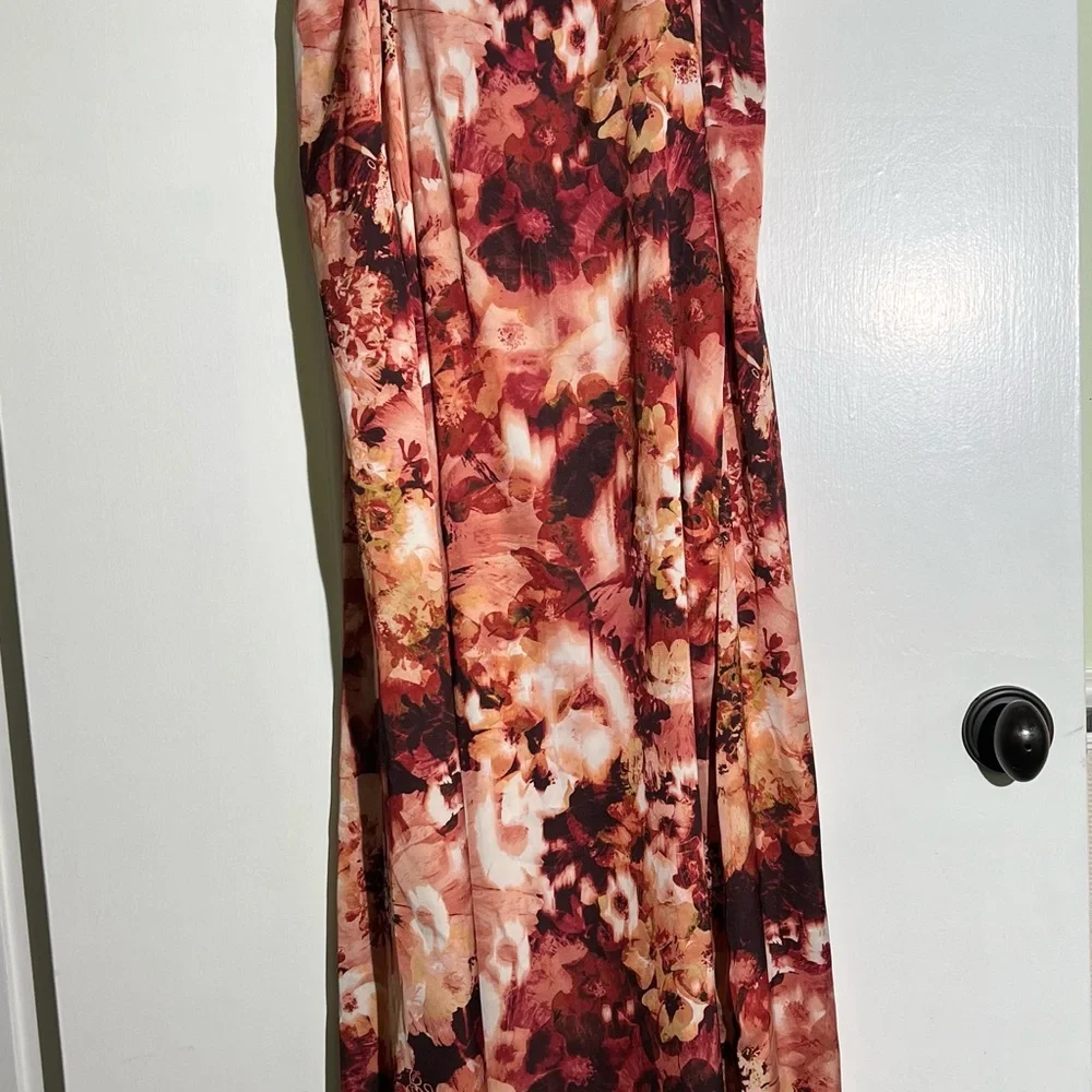 PRICE DROP Nicole Miller Floral Slip Maxi Dress - Picture 9 of 9